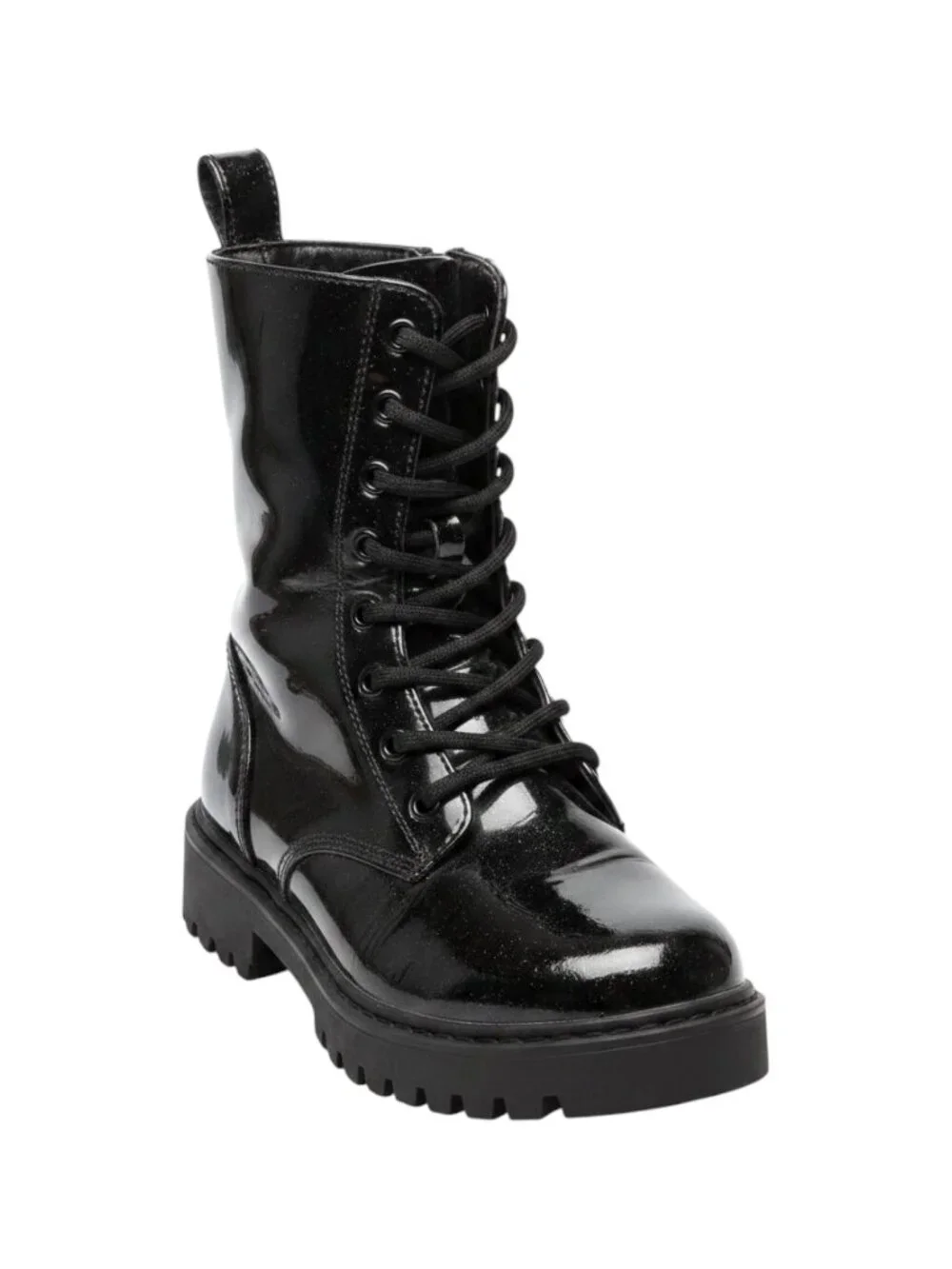 Art Class Girls' Patent Combat Boots Size 2